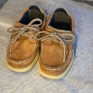 SPERRY TOP SIDER LANYARD BOAT SHOES TODDLER / KIDS SHOES SIZE 8